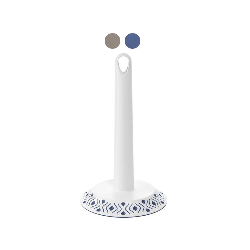 Portarotolo da cucina stefanplast 17cm bianco/blu [55301]
