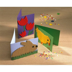 10fg cartoncino ondulato 50x70cm verde chiaro art 2206/10 cwr [2206/10]