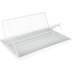 Scolapiatti metaltex pieghevole con bacinella metallo [32.17.40]