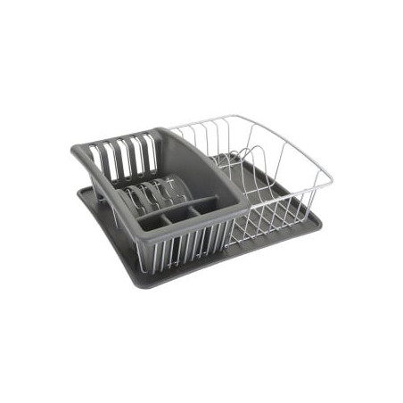 scolapiatti metaltex aquatex-plus rettangolo plastico grigio