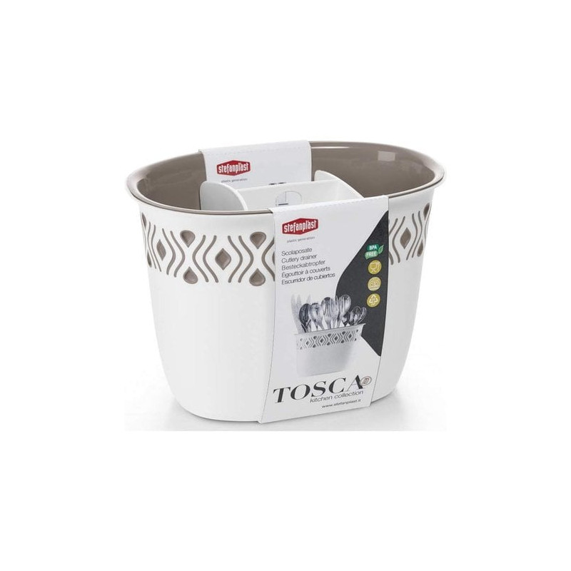 scolaposate stefanplast tosca per alimenti bianco [55700]