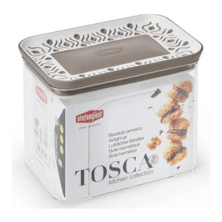 Barattolo stefanplast rettangolare tosca 1.2l [55600]