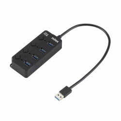 Hub usb nilox 4 porte usb 2.0 usb 3.0 [nxhub-05]