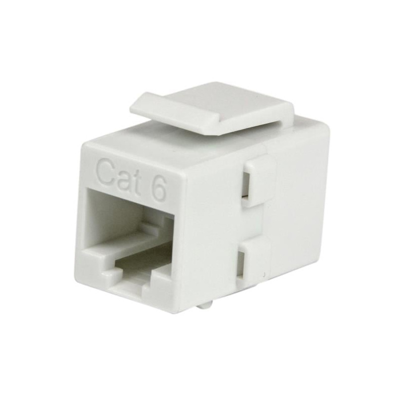 Accoppiatore startech rj45 jack cat6 f/f bianco [c6keycouplwh]