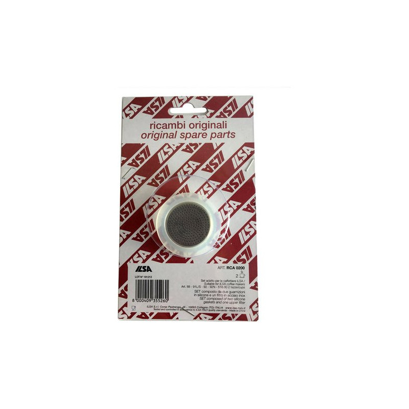 Guarnizioni caffettiera ilsa con filtro acciaio 2pz [rca0200]