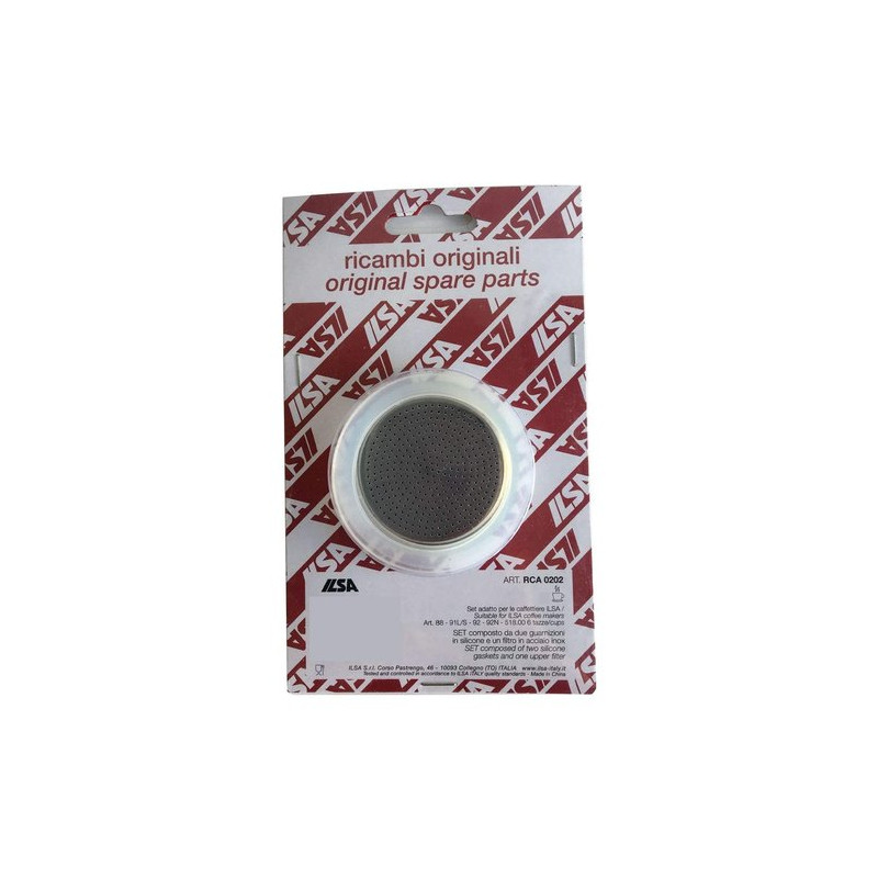 Guarnizioni caffettiera ilsa con filtro acciaio 2pz 4tz [rca0201]