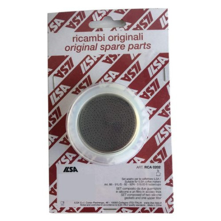Guarnizioni caffettiera ilsa con filtro acciaio 2pz 4tz [rca0201]