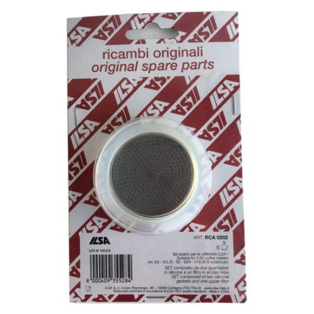 Guarnizioni caffettiera ilsa con filtro acciaio 2pz 6tz [rca0202]