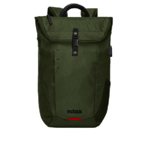 Zaino per notebook nilox eco 15.6" verde [nxbpodeco]