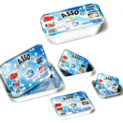 Vaschetta alluminio cogepack f03 22x11cm 5.4h 4pz [f03]