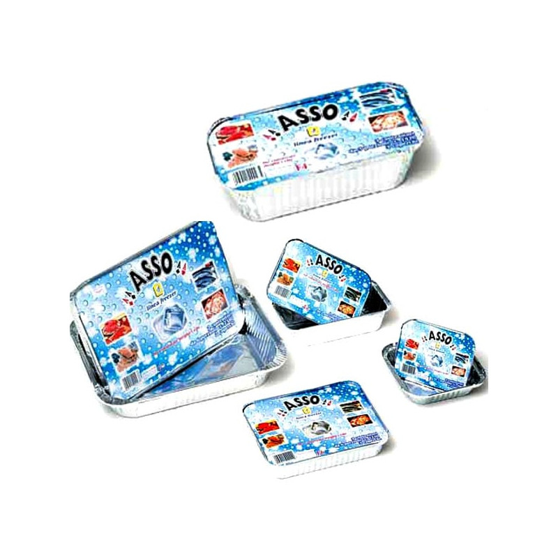 Vaschetta alluminio cogepack f03 22x11cm 5.4h 4pz [f03]