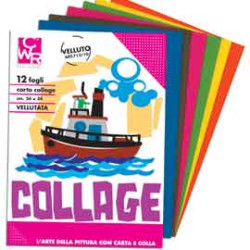 Album collage 10fg carta velluto 24x34cm 130gr art 710/10 cwr [710/10]