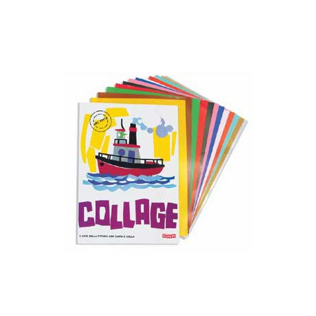 Album cwr collage carta lucida rasata 12fg 24x34cm [701/12]