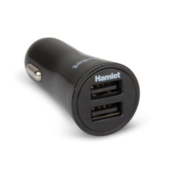 Alimentatore da auto hamlet dual usb 17w 3.4a [xpw12u234]