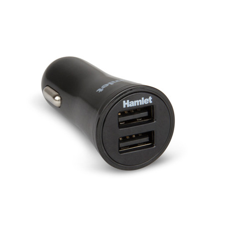 Alimentatore da auto hamlet dual usb 17w 3.4a [xpw12u234]