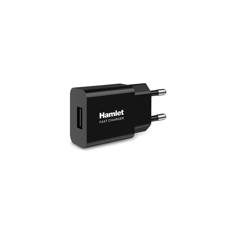 Alimentatore di rete usb hamlet da parete usb 2.1a/10.5w nero [xpwcu110]