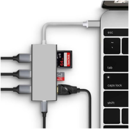 Hub usb nilox usb-c 7 in 1 [nlx-tc-7hubml]