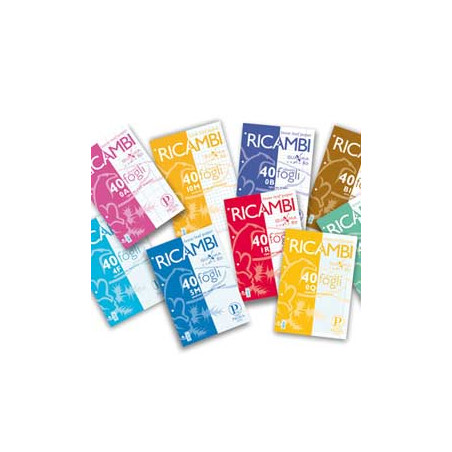 Ricambi forati a4 5mm c/marg quaxima 40fg 80gr pigna [00629030q]