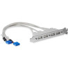 Adattatore startech.com usb a a 4 porte [usbplate4]