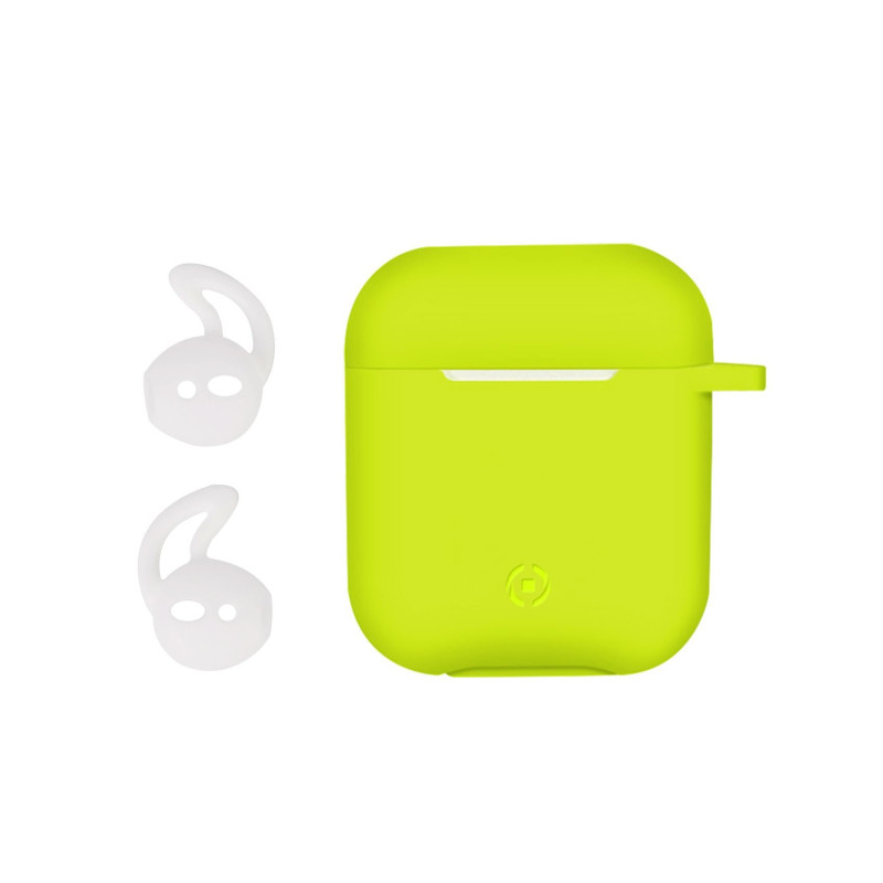 Custoda per airpod celly case sport buds giallo [aircaseyl]