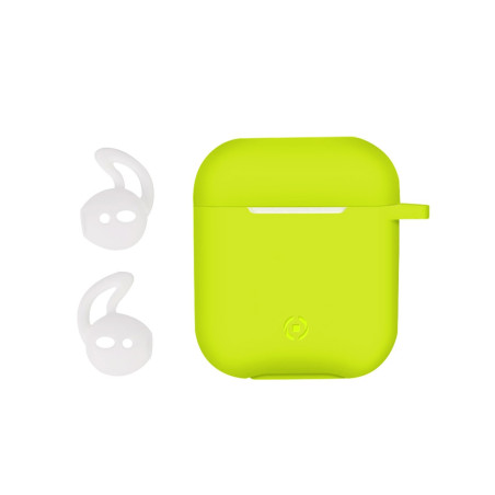 Custoda per airpod celly case sport buds giallo [aircaseyl]