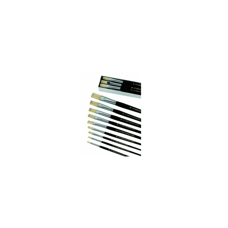 Pennello punta piatta pura setola n?0 serie 577 lebez pz: 12 [577/0]