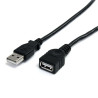 Cavo di prolunga startech.com usb 2.0 da 91cm [usbextaa3bk]