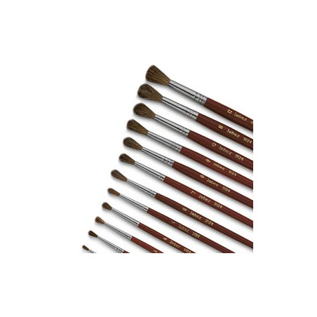 Pennello punta tonda pelo di pony n?5 serie 9124 lebez pz: 12 [9124/5]