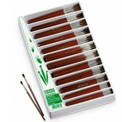 Vetrinetta 228 pennelli punta tonda pelo di pony serie 9124 lebez