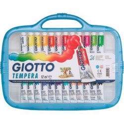 Box 24 tubetti tempera 12ml giotto tubo 4 assortito [305000]