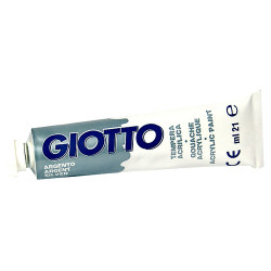 Tempera acrilica giotto tubo 21ml argento pz: 6 [357400]