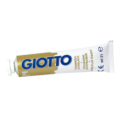 Tempera acrilica giotto tubo 21ml oro pz: 6 [357300]