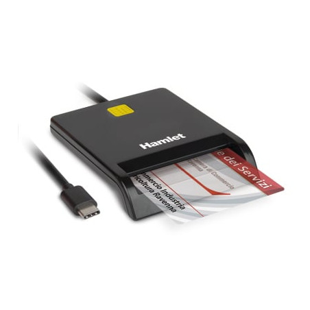 Lettore smart card hamlet usb 3.1/c gen.1 [huscr311c]