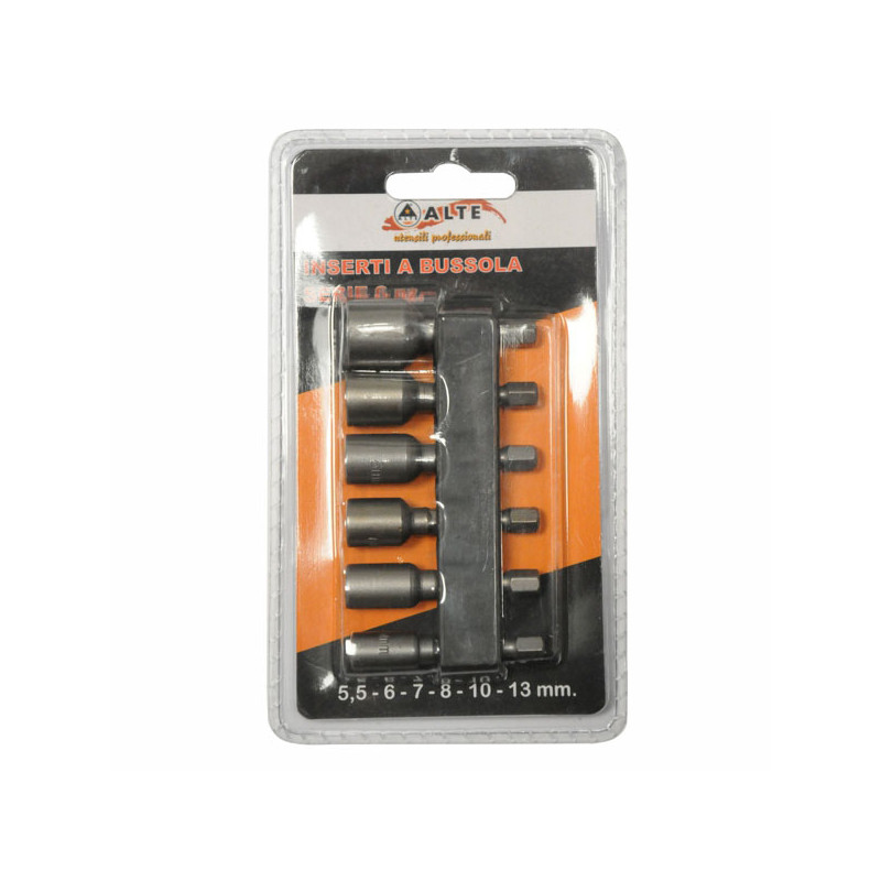 Inserti bussole alte 50mm 5.5/13sr 6pz [09446]