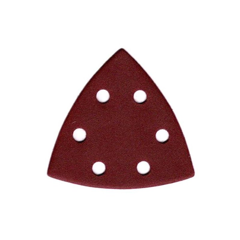 carta abrasiva excel con corindone 6 fori forma triangolare