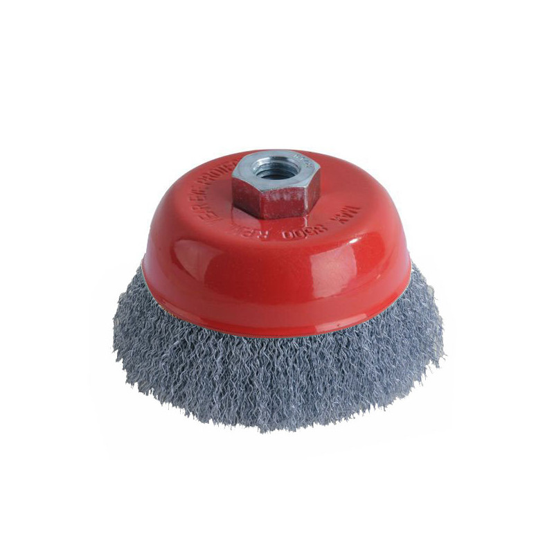 Spazzola a tazza excel con foro filettato ma14 f [99875.cs]