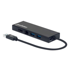 Adattatore usb manhattan superspeed multiporta per doppio monitor