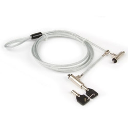 Cavo di sicurezza hamlet per notebook doppia serratura 180cm [xnblock180yk2]