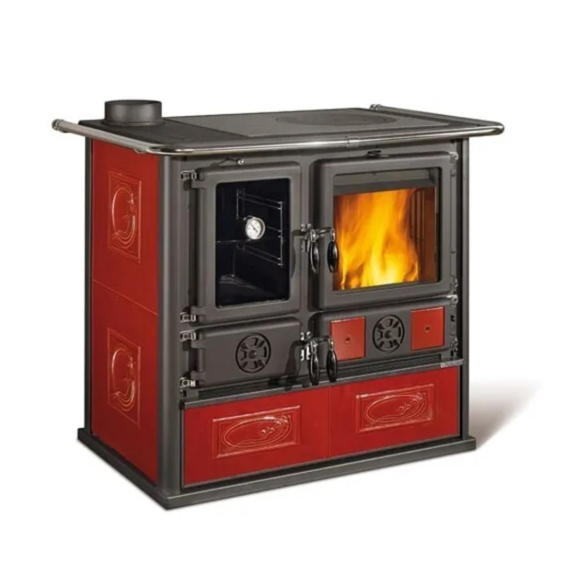 Cucina a legna la nordica reverse liberty sinistra reverse bordeaux