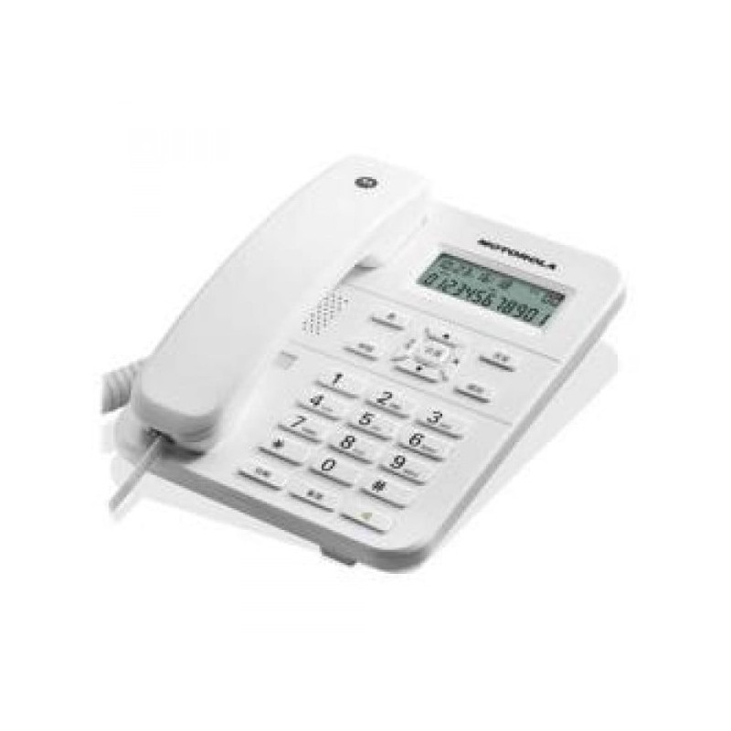 Telefono motorola ct202ct202 a filo (con display) bianco [107ct202whiteit]