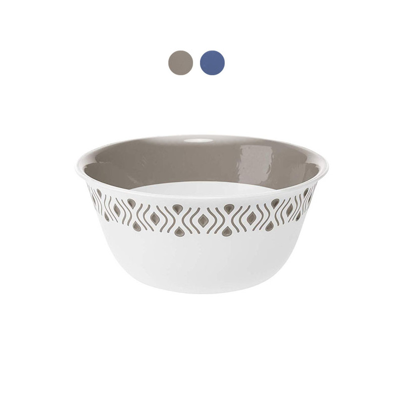 Ciotola in plastica stefanplast 29cm bianco/blu [55101]