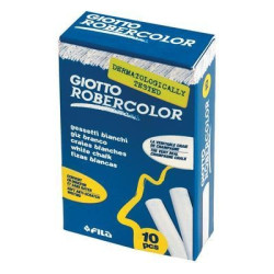 Scatola 10 gessetti tondi bianco giotto pz: 10 [538700]
