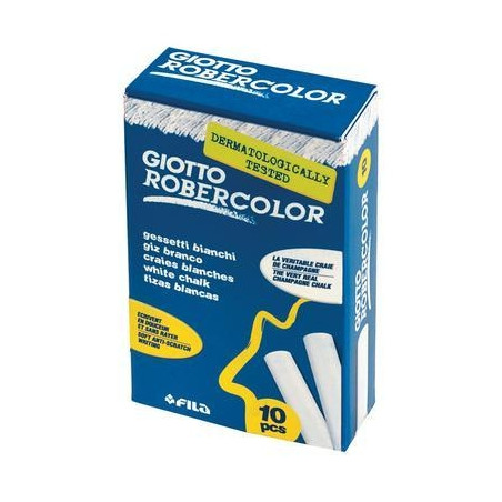 Scatola 10 gessetti tondi bianco giotto pz: 10 [538700]