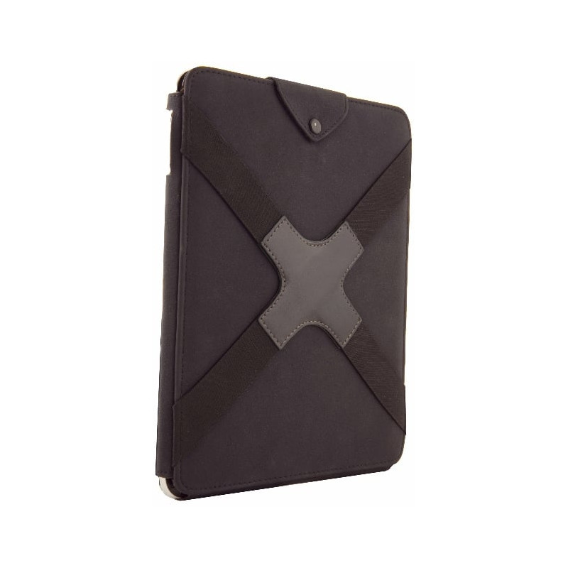 Custodia urban factory per ipad in pelle con cinturino elastico nero