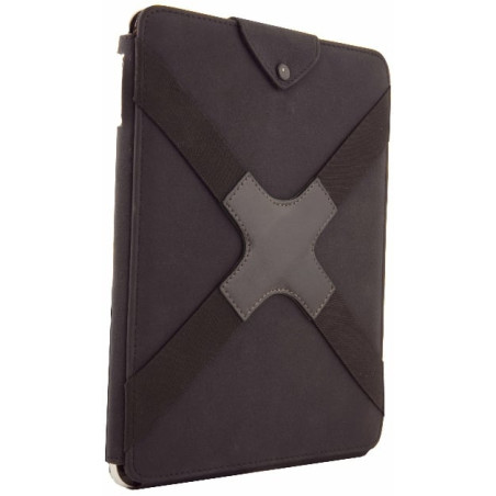 Custodia urban factory per ipad in pelle con cinturino elastico nero