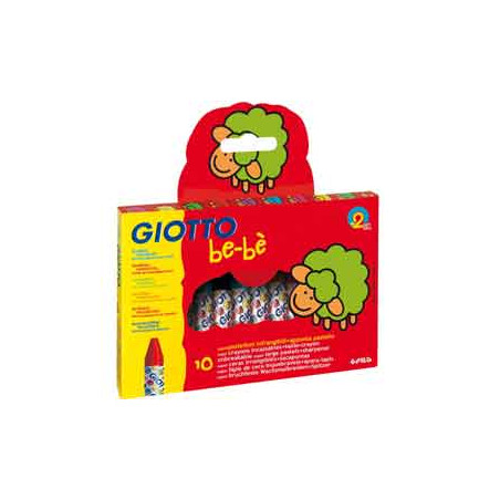 Astuccio 10 superpastelloni a cera giotto bebe' [466800]