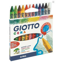 Astuccio 12 pastelli cera 90mm ? 8.5mmgiotto [281200]
