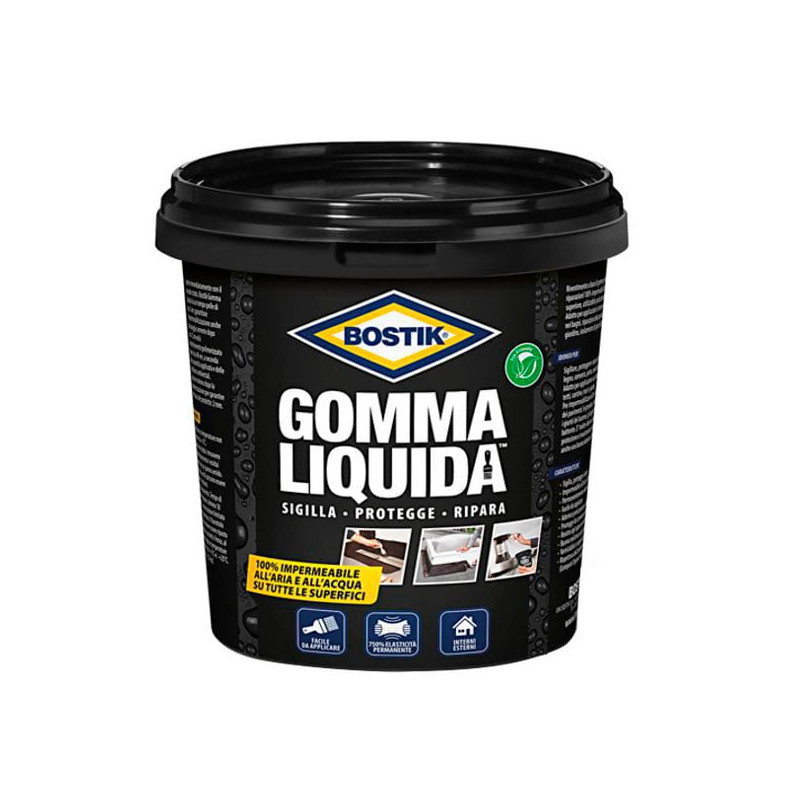 Gomma liquida bostik impermeabilizzante 5l nero [d2074]