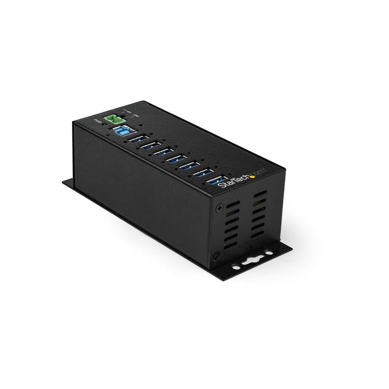 Hub usb industriale startech.com 7-porte con adattatore di alimentazione