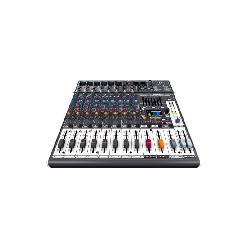 Mixer behringer xenyx x1222usb analogico con dsp fx - montabile